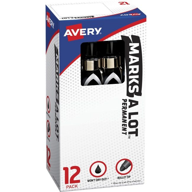 Avery Products Corporation Marker Perm Large Clip Bullet AVE24-878