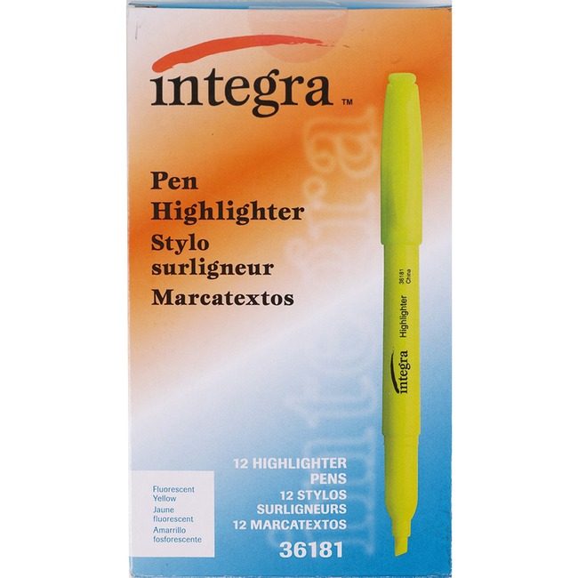 Integra Highlighter Pen Chisel Fyw ITA36181