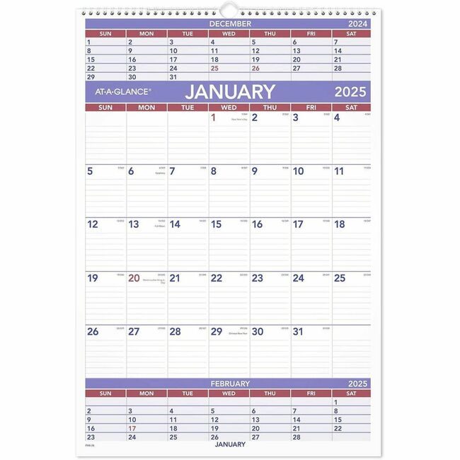ACCO Brands AT-A-GLANCE Calendar Wall 3-MNTH 16X23 AAGPM6-28
