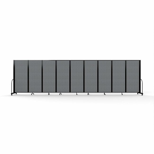 Screenflex Divider 610"HX251"W Gray Black SCXFSH6109BDG