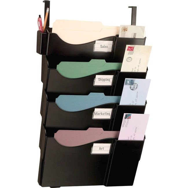 Officemate File Hanging 4 POCKET Black OIC21728