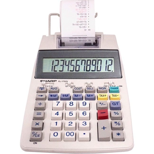 Sharp Electronics Calc Prnt Dsktp 12DGT SHREL-1750V