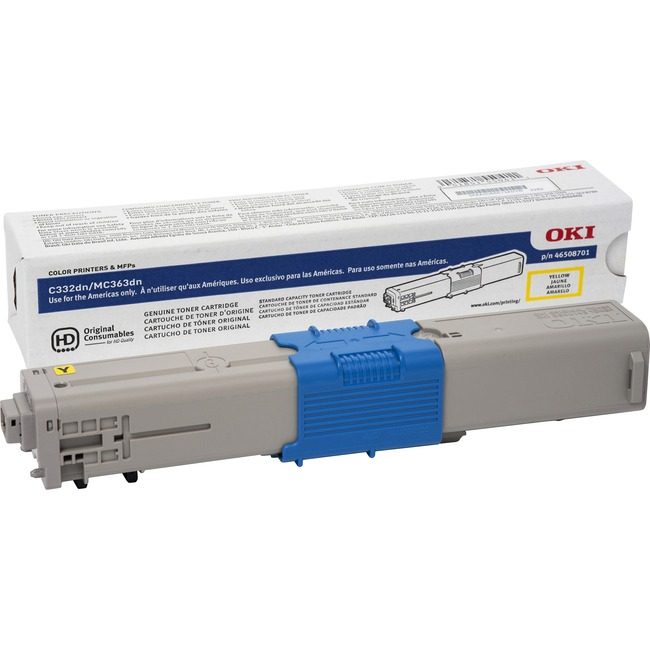OKI Data Toner C332/MC363 3K YELLOW OKI46508701