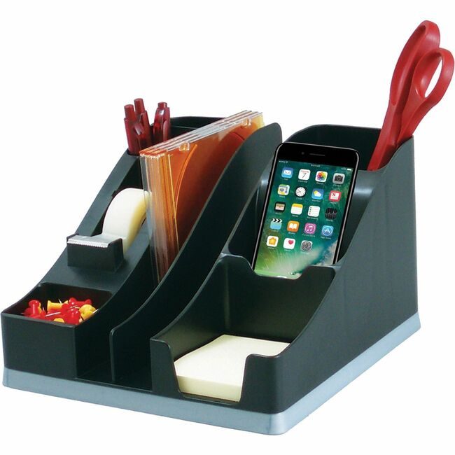 Deflecto Caddy Desk All In One Black DEF35172