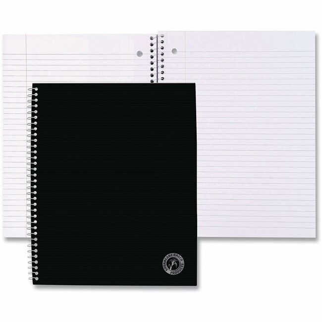 Universal Office Products Notebook One Subject Black UNV66206