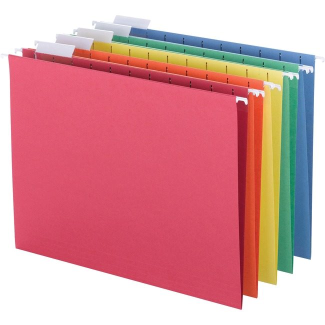 Business Source Folder Hanging Letter 1/5 Assorted BSN5215AST