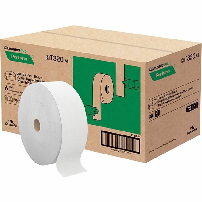 Cascades Paper Toilet Jumbo We 1250 CSDT320