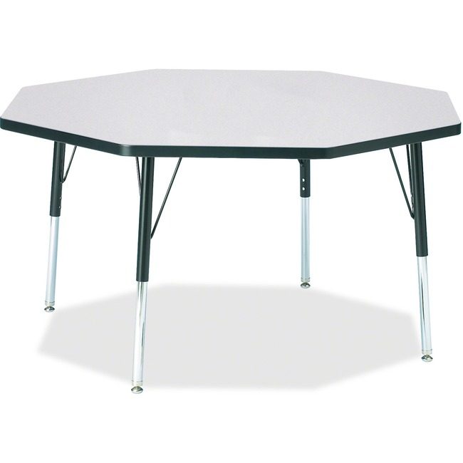 Jonti-Craft, Inc. Table Octagon 48X48 Gy/Bk JNT6428JCE180