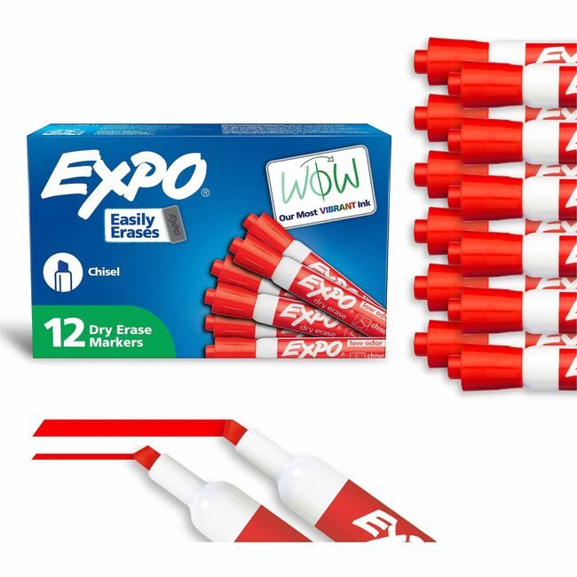 Sharpie / Expo / Prismacolor / Sanford Newell Brands / Sanford Sharpie / Expo / Prismacolor / Marker Dryerse Lo Chisel Red SAN80002A