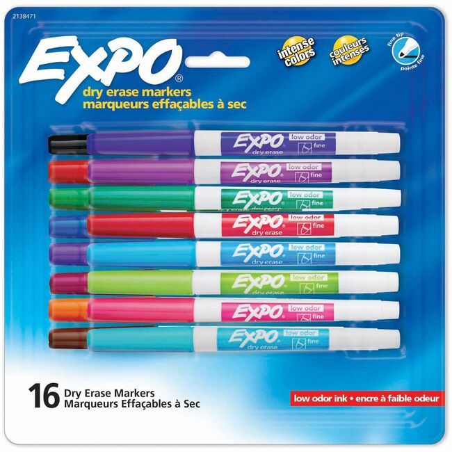 Sharpie / Expo / Prismacolor / Sanford Newell Brands / Sanford Sharpie / Expo / Prismacolor / Marker Dryrs Fine 16 Count Asd SAN2138471A