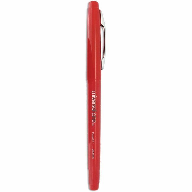 Universal Office Products Pen Porous Liqd.Rball Red UNV50503