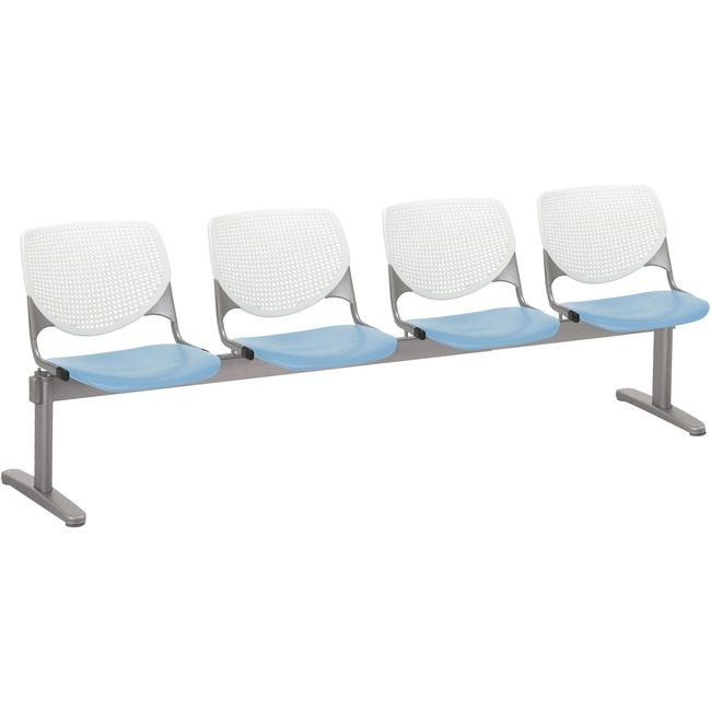 KFI Seating Beamseat 4SEAT White/Skyblu KFI2300BEAM4835