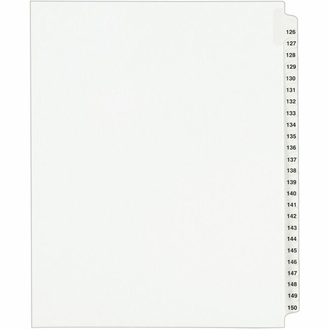 Avery Products Corporation Dividers Legl Sdtab 126-150 AVE01335