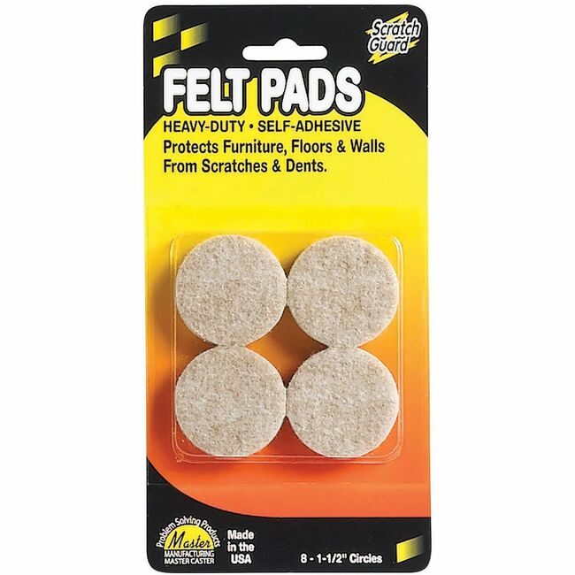 Master Manufacturing Pad Circles Felt 1-1/2" MAS88497