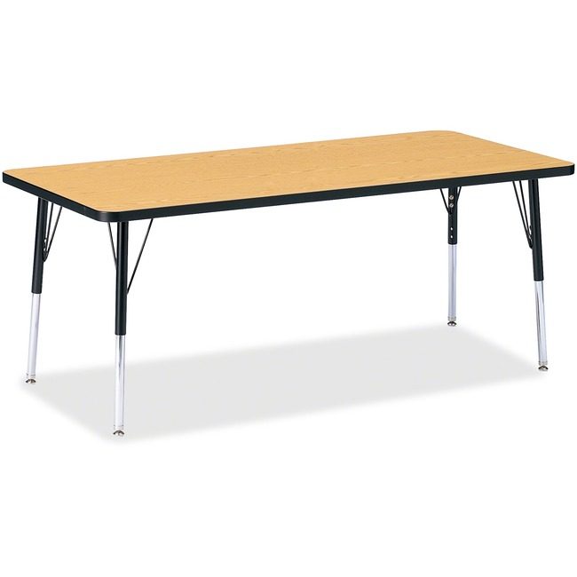 Jonti-Craft, Inc. Table Rectangle 30X72 Ok/Bk JNT6413JCE210