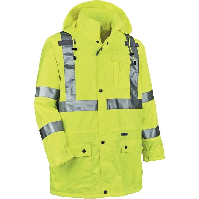 Ergodyne Rain Jacket 4X Lime EGO24328