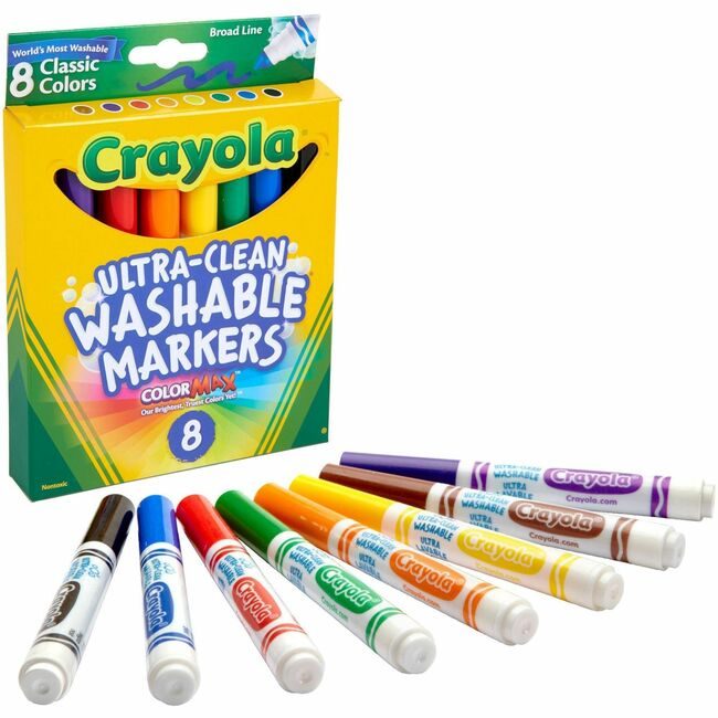 Crayola LLC Marker Broadline Wshble 8 Count CYO58-7808