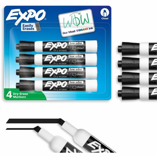 Sharpie / Expo / Prismacolor / Sanford Newell Brands / Sanford Sharpie / Expo / Prismacolor / Marker Lo Chsl Black 4 Pack SAN80661A