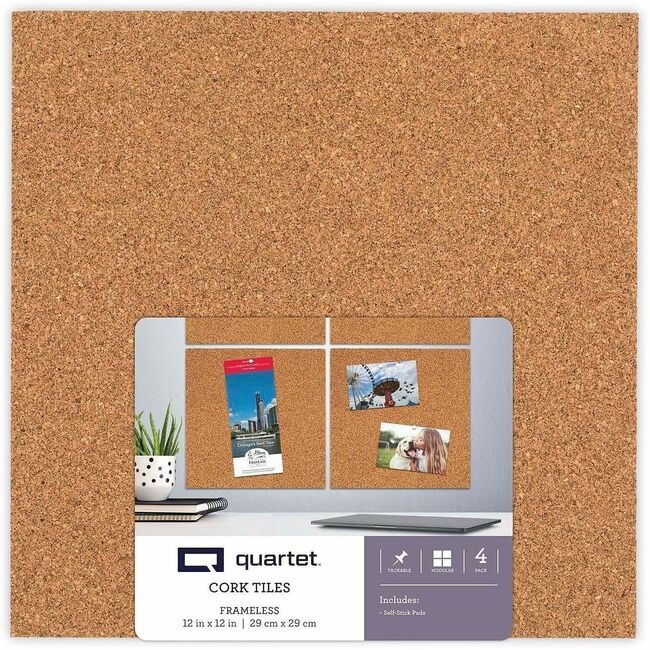 ACCO Brands Quartet Panel Cork 12X12 QRT102