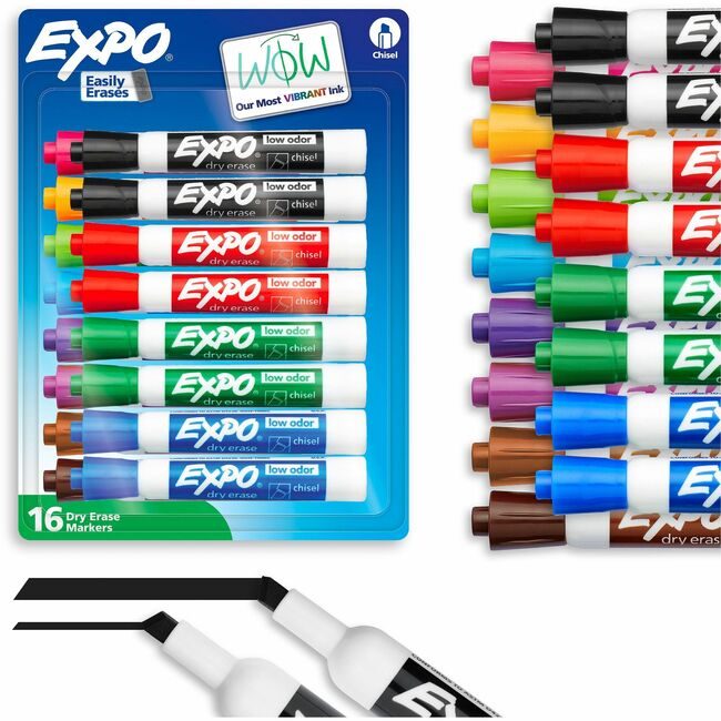 Sharpie / Expo / Prismacolor / Sanford Newell Brands / Sanford Sharpie / Expo / Prismacolor / Marker Dryer Lo Chisel 16 Pack SAN81045A