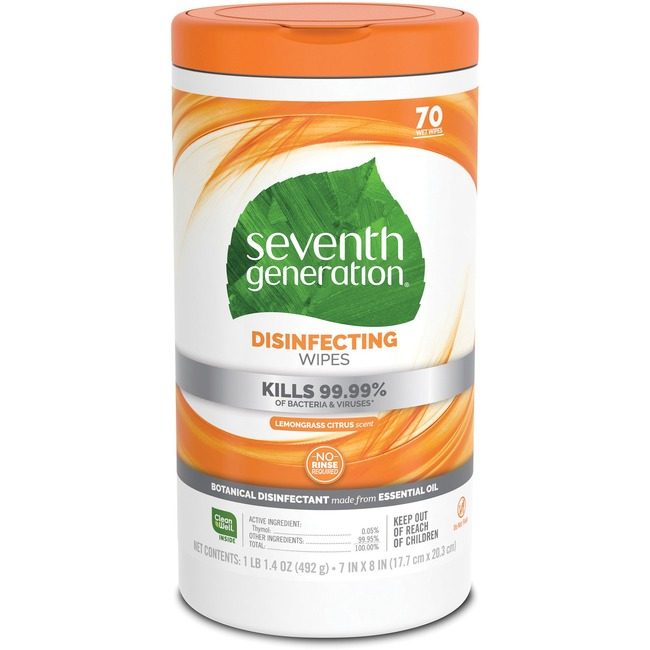 Seventh Generation Wipes Disinfecting 70 Each SEV22813