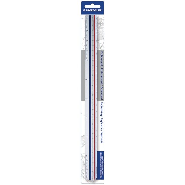 Staedtler Scale Engnrng W/Groves 12" STD98718-34BK