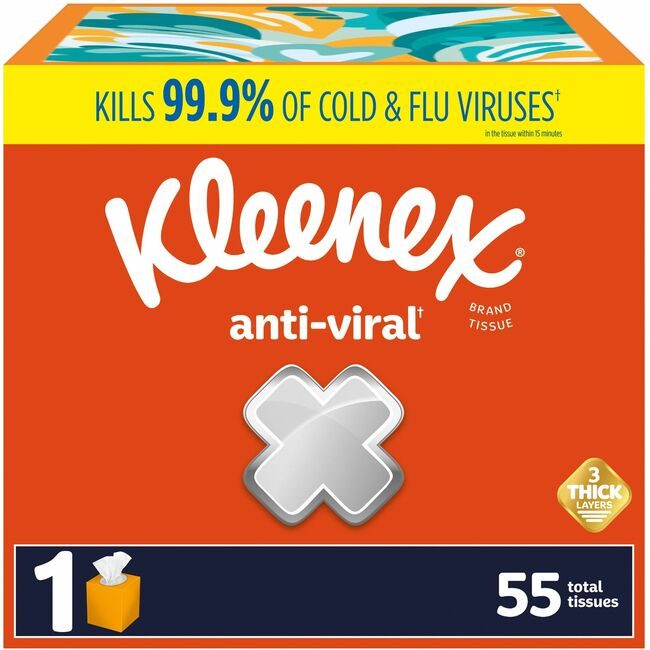 Kimberly-Clark Professional Kleenex / Scott / WypAll / Kimtech Facialtissue Antiviral Uprt KCC54505CT