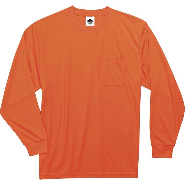 Ergodyne T-Shirt Long Sleeve M Orng EGO21593