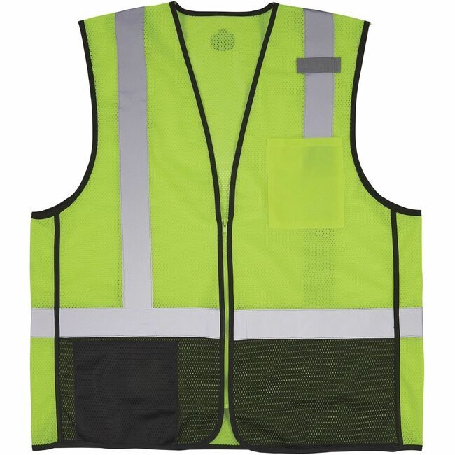 Ergodyne Vest Safety Black Lime L/Xl EGO23015