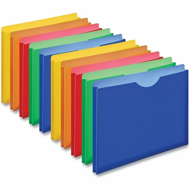 Universal Office Products Jacket Poly Prjct 10P Assorted UNV50750
