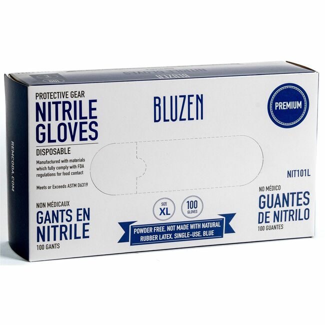 Remcoda LLC BluTable Gloves Nit Xtra Dispenser Bl XL RMLNIT103XL
