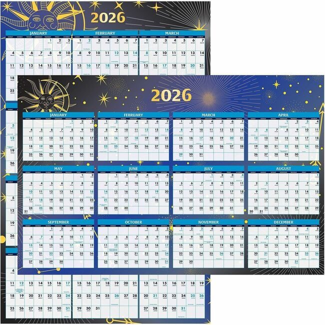 House of Doolittle Wall Calendar Lam Cy Stargz HOD3971