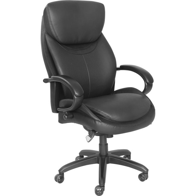 La-Z-Boy Chair Faux Leath Hi Black LZB48081