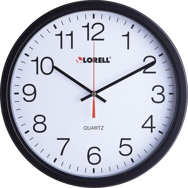 Lorell Clock Wall Quartz 12.5" LLR61008