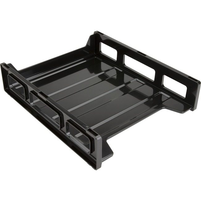 Business Source Tray Frontld Letter Black BSN62884