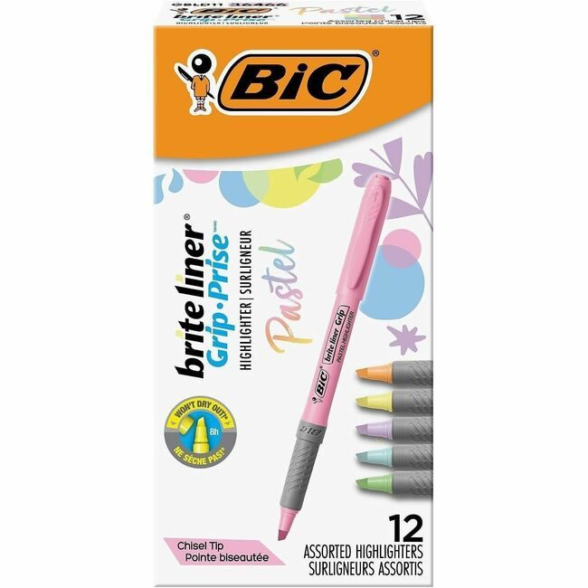 BIC Corporation Hilighters Pastel Pkt Assorted BICGBLD11AST