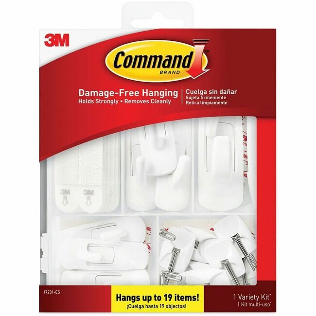 3M Company Hooks Plastic White MMM17231ES
