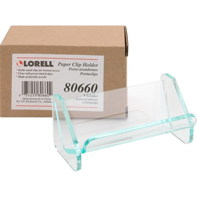 Lorell Holder Paper Clip Grn Edg LLR80660
