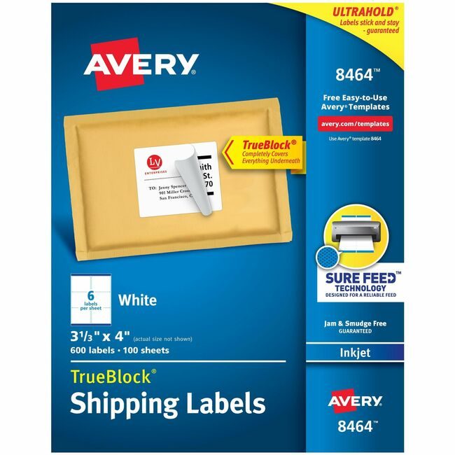 Avery Products Corporation Label Inkjt Shpng 3.5X4 600 AVE8464