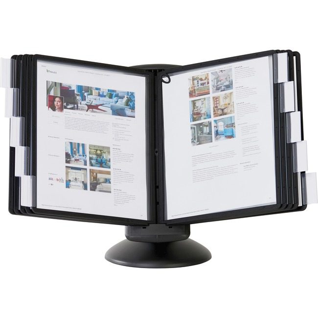 DURABLE Rack Disply 10PNL Dsk Black DBL553901