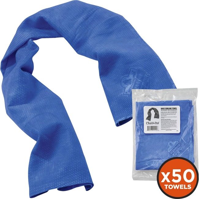 Ergodyne Towel COOLING-50 PACK Blue EGO12410