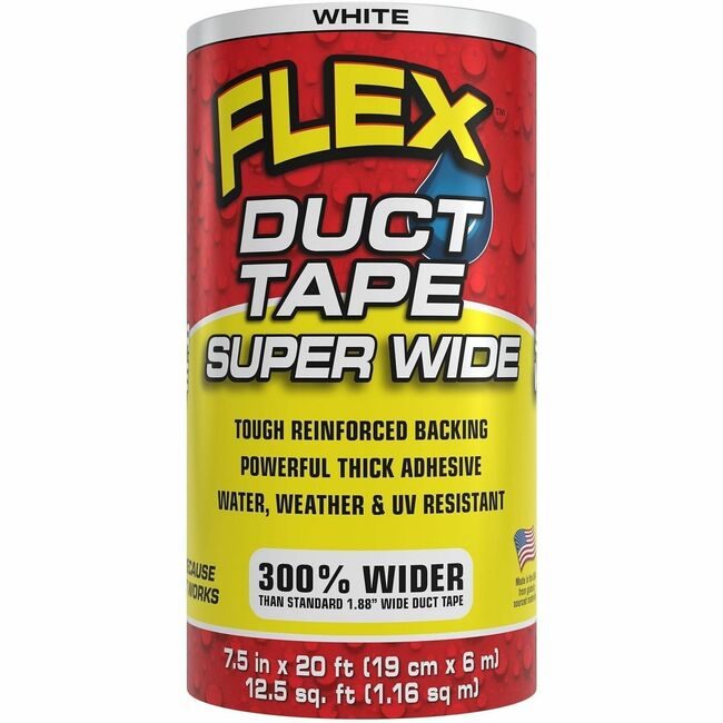 Swift Response, LLC Flex Seal Tape Duct 7.5"X20 White FLXDTWHTR7520