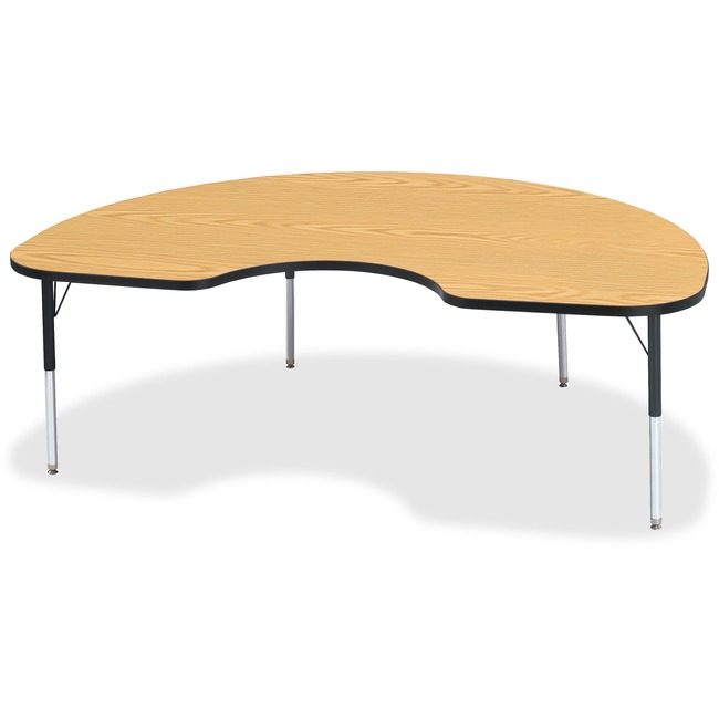Jonti-Craft, Inc. Table Kidney 48X72 Oak/Bk JNT6423JCE210