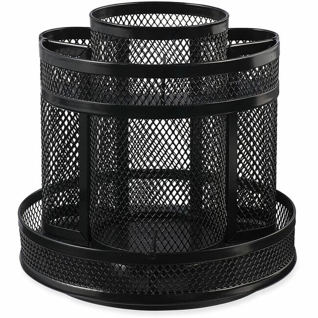 Universal Office Products Organizer Mesh Rotary Black UNV20022
