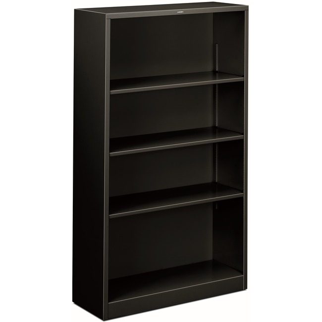 The HON Company Bookcase 4SHLF 60"H Black HONS60ABC-P