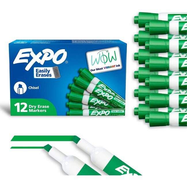 Sharpie / Expo / Prismacolor / Sanford Newell Brands / Sanford Sharpie / Expo / Prismacolor / Marker Dryerse Lo Chisel Green SAN80004A