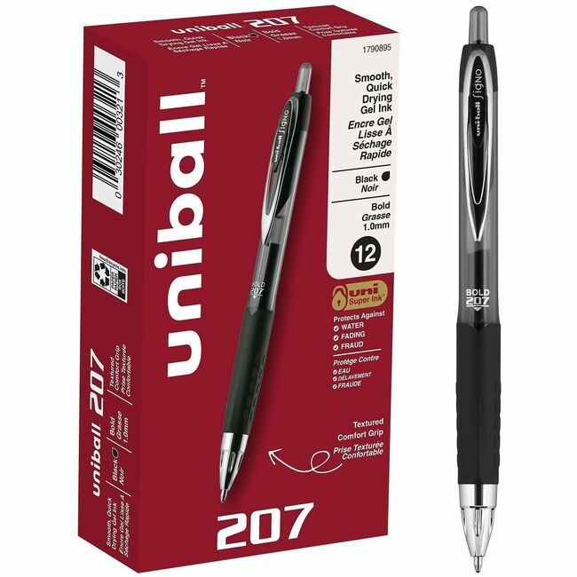 Mitsubishi Pencil Co. / uni-ball Pen 207 Gel 1M Black UBC1790895