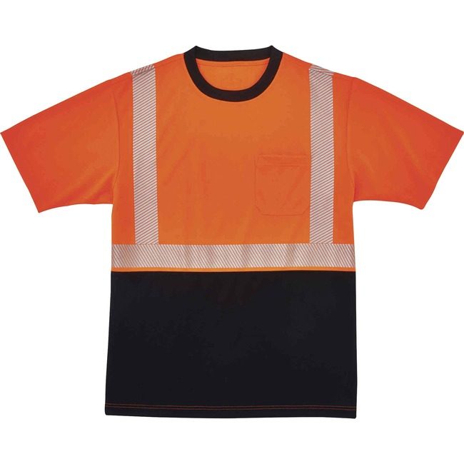 Ergodyne T-Shirt Black Front S Orng EGO22582