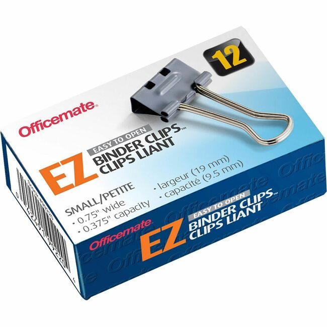 Officemate Clip Binder Ez Small 12 Count OIC99220