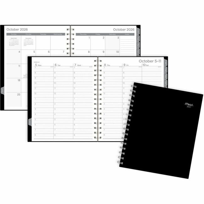 ACCO Brands AT-A-GLANCE Planner Basic Wm Medium Black AAGCRW805C05
